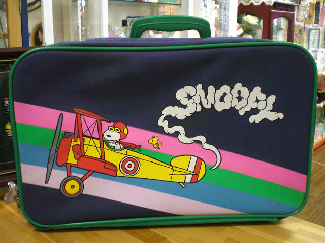 2 ショッピング Vintage スヌーピー レッドバロン フライングエース スーツケース